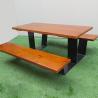 Buy cheap Custom Make Outdoor 1.8M Galvanized Steel Wooden Picnic Table Strong Heavy Weight from wholesalers