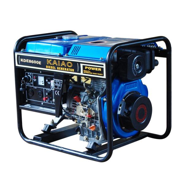 Buy cheap 50hz 6kva 3000rmp Open Frame Diesel Generators , Electric Start Diesel Generator KDE8600E from wholesalers