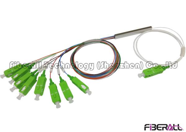 Buy cheap Mini Steel Tube 1x8 Fiber Optic PLC Splitter For FTTH PON CATV ODN 0.9mm SC/APC from wholesalers