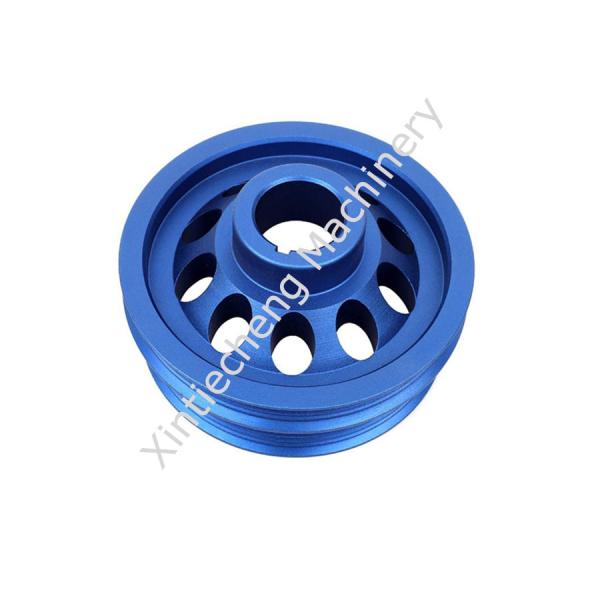 Buy cheap Blue Spray Painting CNC Precision Turning Parts Belt Pulleys from wholesalers
