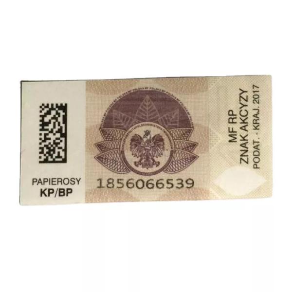 Buy cheap Custom Tobacco Alcohol Anti Counterfeiting Sticker Cigarette Tax Stamp Labels from wholesalers