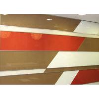 Buy cheap 8mm Wardrobe Door Mirror Glass , Decorative Lacquered Glass Various Colors product