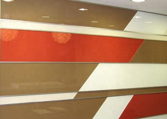 Buy cheap 8mm Wardrobe Door Mirror Glass , Decorative Lacquered Glass Various Colors from wholesalers