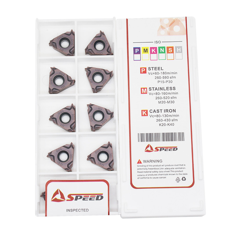 OEM External Right And Left Threading Inserts With Black / Yellow / Copper Coating
