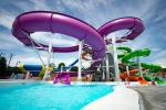 Fiberglass Outdoor Spiral Slide Water Pool Slide Playground For Amusement Park