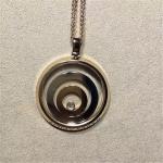 Chopard diamonds of happy spirit necklace 18kt gold with yellow gold