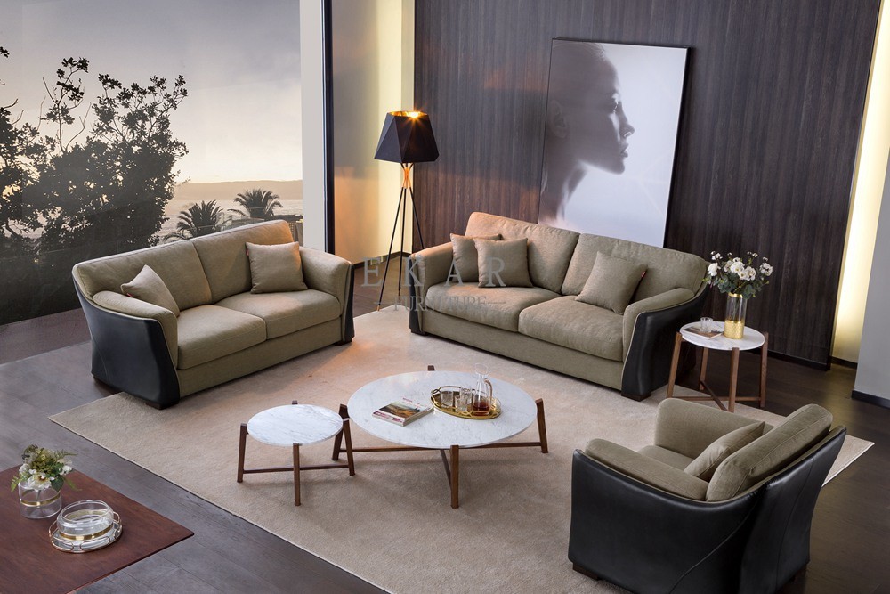 Fabric Funiture Home Living Room Sofa Set Design
