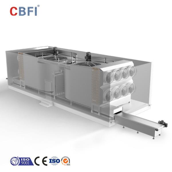 Stainless Steel Double Spiral Freezer With 16~54 Inches Conveyor Width CIP