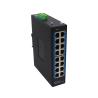 Buy cheap Unmanaged Industrial Ethernet POE Switch 16*10/100Mbps RJ45 Port Din Rail Mount DC48V from wholesalers