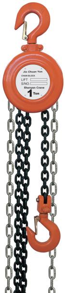 Quality Red Steel Hand Lifting Tools , Round Type Manual Chain Block Up To 30t for sale