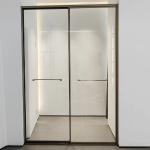 SUS304 Minimalist Stainless Steel Extrusion Profiles For Double Sliding Door