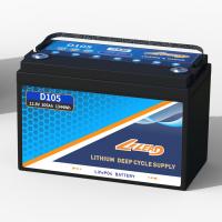 Buy cheap Dual Lifepo4 12v Lithium Ion Boat Battery 12v 105ah Lithium Leisure Battery product