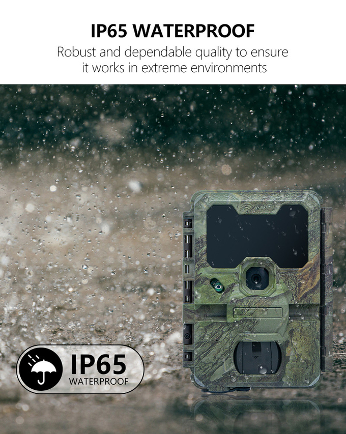 Outdoor Wildlife Hunting Camera up to 512GB Storage 32MP 4K at 30fps KW866 0.25s Response Speed Deer Hunting Camera