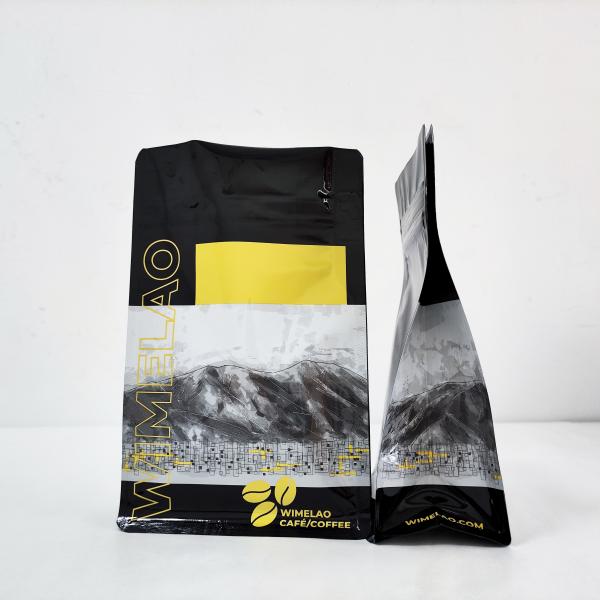 Buy cheap 250g Coffee Powder Food Packaging Pouch Flat Bottom With Zipper Lock from wholesalers
