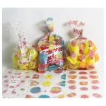 Easter Bunny Printed Plastic Cellophane Treat Bags For Desserts Packing