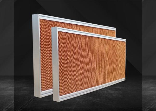 Buy cheap Corrugated Cellulose Greenhouse Evaporative Cooling System High Cooling Efficiency from wholesalers