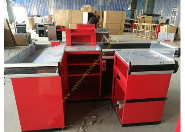 Buy cheap Metallic Material Cashier Checkout Counter With 3 Years Warranty from wholesalers