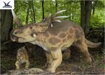 Jurassic Park Outdoor Resin Animal Statues , Artificial Robotic Moving Dinosaur