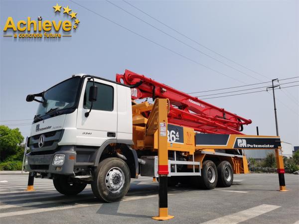 Buy cheap Second Hand Putzmeister Concrete Pumps Truck M36-4 On Mercedes 3341 from wholesalers