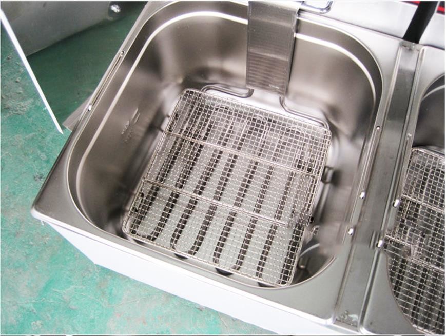 220V 3500W 11L Flat Table Top Deep Oil Fryer Machine Commercial