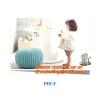 Buy cheap Middle size cotton crochet floor pouffe crochet pouf hassock Ottoman Floor Cushion from wholesalers