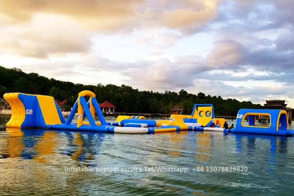 Buy cheap Custom Outdoor Floating Giant Inflatable Aqua Sports Water Park For Sale from wholesalers
