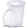 Buy cheap 8,16,32oz Plastic Deli Containers With Lids,Freezer Food Storage Containers Airtight,Disposable Take Out Deli Cups from wholesalers