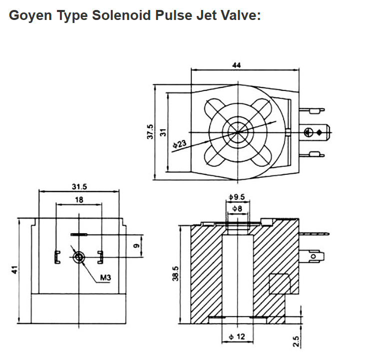 CA50MM GOYEN 2'' Diaphragm Pulse Jet Valve Valve Pneumatic Submerged pulse valve