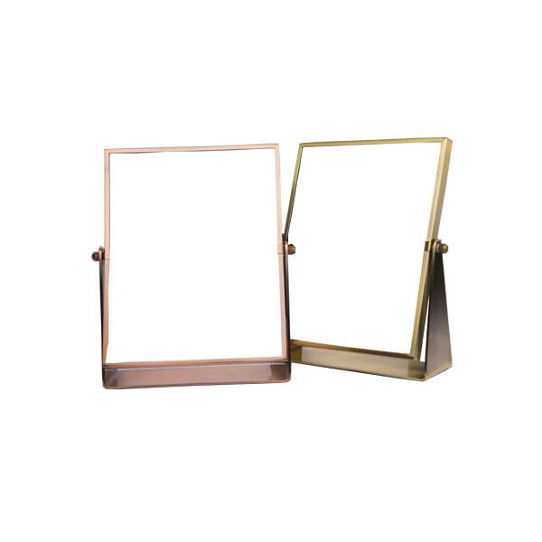 Buy cheap Compact Jewelry Store Mirror Single Sides For Desktop Zinc Alloy Finishing from wholesalers