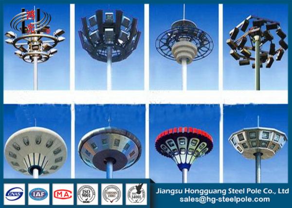 Buy cheap Polygonal ISO 9001 Galvanized Flood Light Poles Outdoor Stadium Lighting Pole from wholesalers