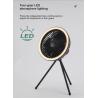 Buy cheap 7800mAh Large Capacity Outdoor Camping LED Night Light Portable Detachable Tripod Fan from wholesalers