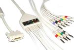 No Resistance Trentina EKG Machine Cable TPU With 3/5 Lead Channel