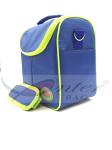 Small Blue 420D Polyester Outdoor Cooler Bag , Freezer Lunch Bag Multi Color
