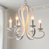 Buy cheap Candle Chandelier lighting American style Vintage white/black wrought Iron Home E14 antique chandelier(WH-VP-70) from wholesalers