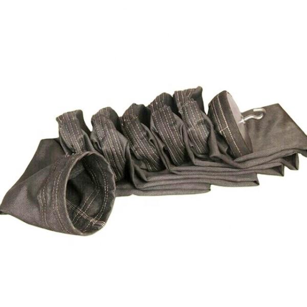 High Temperature 630GSM 7 Rings 260 Degree RABH Fiberglass Filter Bag for Power