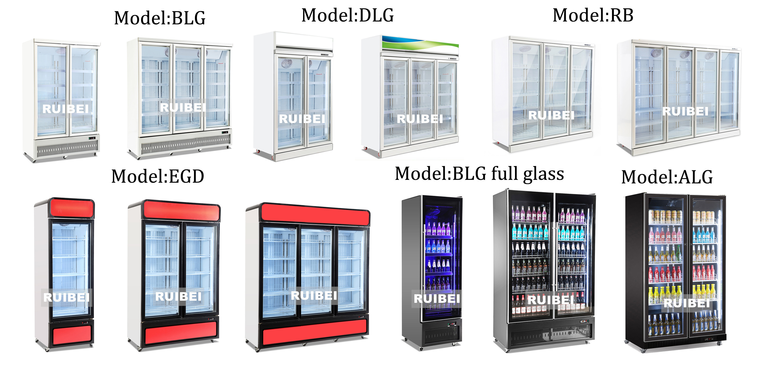 400L Supermarket Single Glass Door Refrigerator Showcase Upright Display Freezer Commercial Refrigerator Equipment