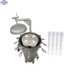 Sanitary grade 30 inch beer wine oil water filter housing 10'' stainless steel