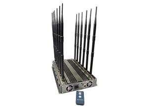 China 12 Antennas 80m 4G 5G Cell Phone Signal Jammer High Power on sale