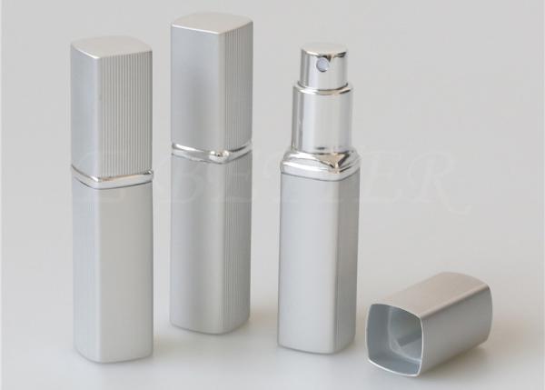 Buy cheap Matte Silver Travel Perfume Atomiser Holder 25ml Oral Spray Fragrance Refill Bottle from wholesalers