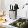 Buy cheap Sustainable Steel Kitchen Sink Caddy Organizer With Knife Block And Holder from wholesalers