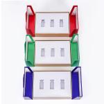 custom box packaging double door design magnetic closure paper gift lip gloss