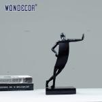 A Small Abstract Metal Art Leisure Figurine Bronze Sculpture