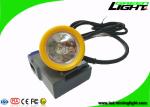 Hard Hat Coal Miners Headlamp 15000lux High Beam 6.6Ah Rechargeable Li - Ion