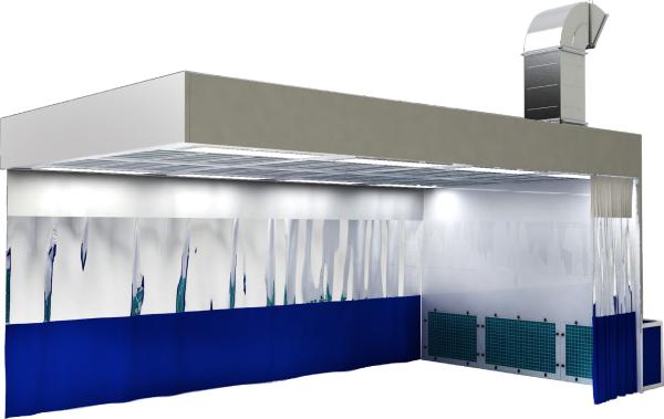 Buy cheap 2700mm Commercial Industrial Spray Booth For Car Paint Prep Stations from wholesalers