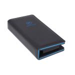 Fire resistance black/ blue pu tissue box hotel room supplies