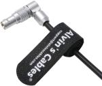 Rotatable Power Cable For Red-Komodo 2-Pin-Female Right-Angle To D-Tap Coiled
