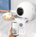 Fully Enclosed Auto Scooping Self Cleaning Cat Toilet UV Disinfection DC12V