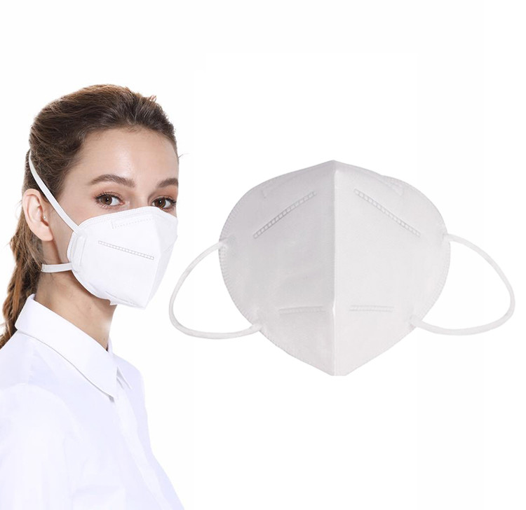 Facial Protective Medical Respirator Mask High BFE 95% - 99.9% Without Valve