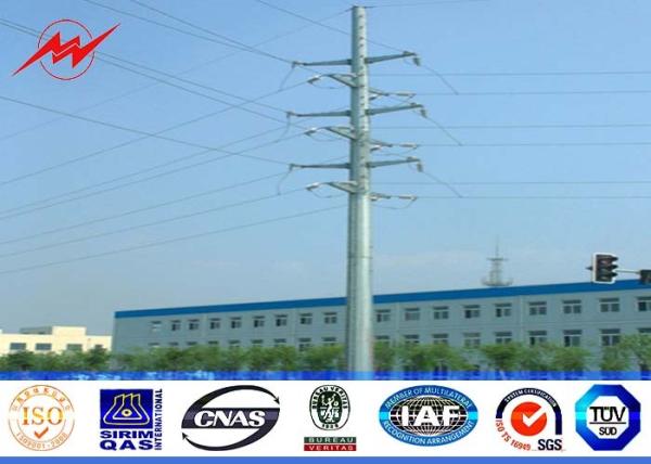 10M 2.5KN Steel Utility Pole Q345 material for Africa Electicity distribution