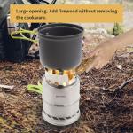 5.1"X7.7" SS Backpacking Stove Collapsible For Camp